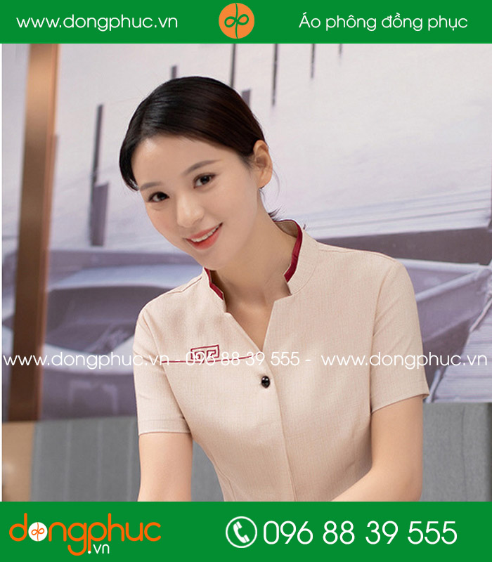 Đồng phục vệ sinh màu hồng đào